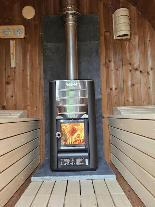Camper Met Sauna En Zwembad In De Rand Van De Vlaamse Ardennen Hotel Haaltert Ngoại thất bức ảnh