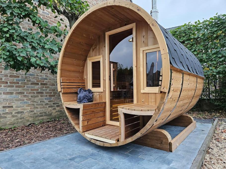 Camper Met Sauna En Zwembad In De Rand Van De Vlaamse Ardennen Hotel Haaltert Ngoại thất bức ảnh